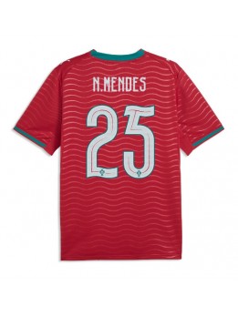 Portugal Nuno Mendes #25 Replika Hemmakläder VM 2026 Kortärmad Portugal Nuno Mendes #25 Replika Hemmakläder VM 2026 Kortärmad